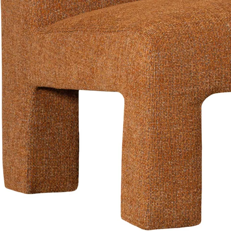 Design Sessel in Ocker meliert - Serasmus