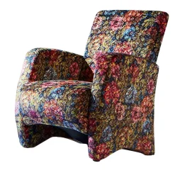 Design Sessel mit Blumen Stoff bunt - Blumea