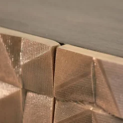 Design Sideboard in Bronze und Mango Natur - Bensez