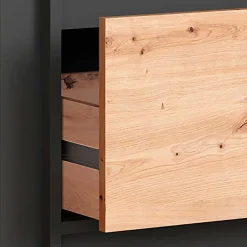 Design Sideboard in Wildeiche NB & Anthrazit - Kiss