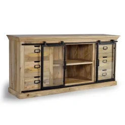 Design Sideboard mit Glas Schiebetüren - Draschna