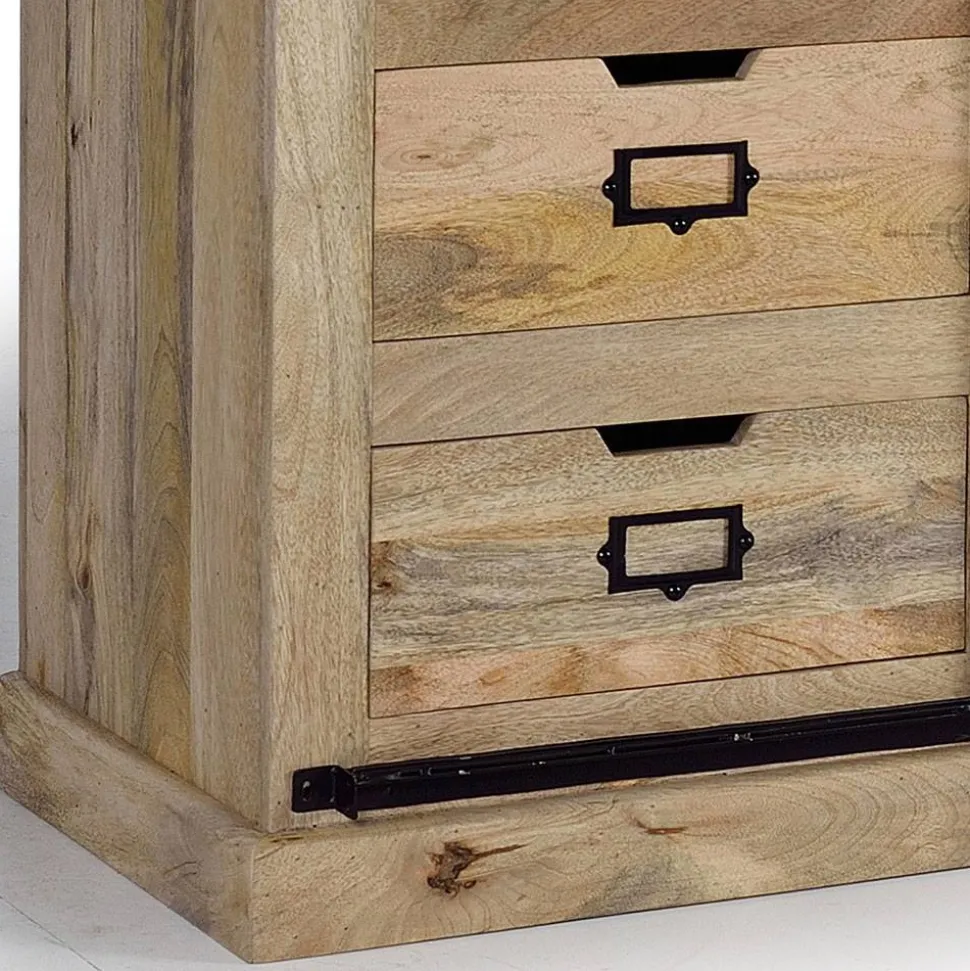 Design Sideboard mit Glas Schiebetüren - Draschna