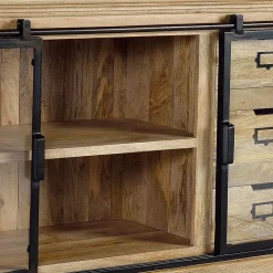 Design Sideboard mit Glas Schiebetüren - Draschna