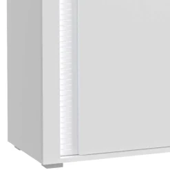 Design Sideboard mit LED in Weiß Hochglanz - Gomata