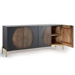 Design Sideboard mit Mandala Schnitzerei - Synessa