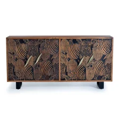 Design Sideboard mit Schnitzerei und Lack - Marcel