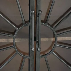 Design Sideboard mit vier Glas Metalltüren - Everton