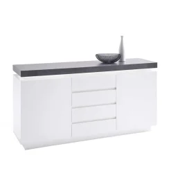 Design Sideboard Rebelvo mit dimmbarer LED Beleuchtung