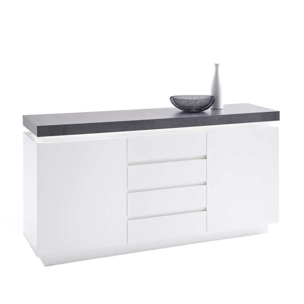 Design Sideboard Rebelvo mit dimmbarer LED Beleuchtung
