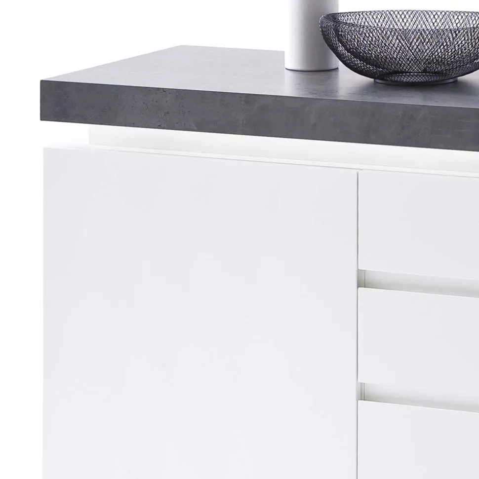 Design Sideboard Rebelvo mit dimmbarer LED Beleuchtung