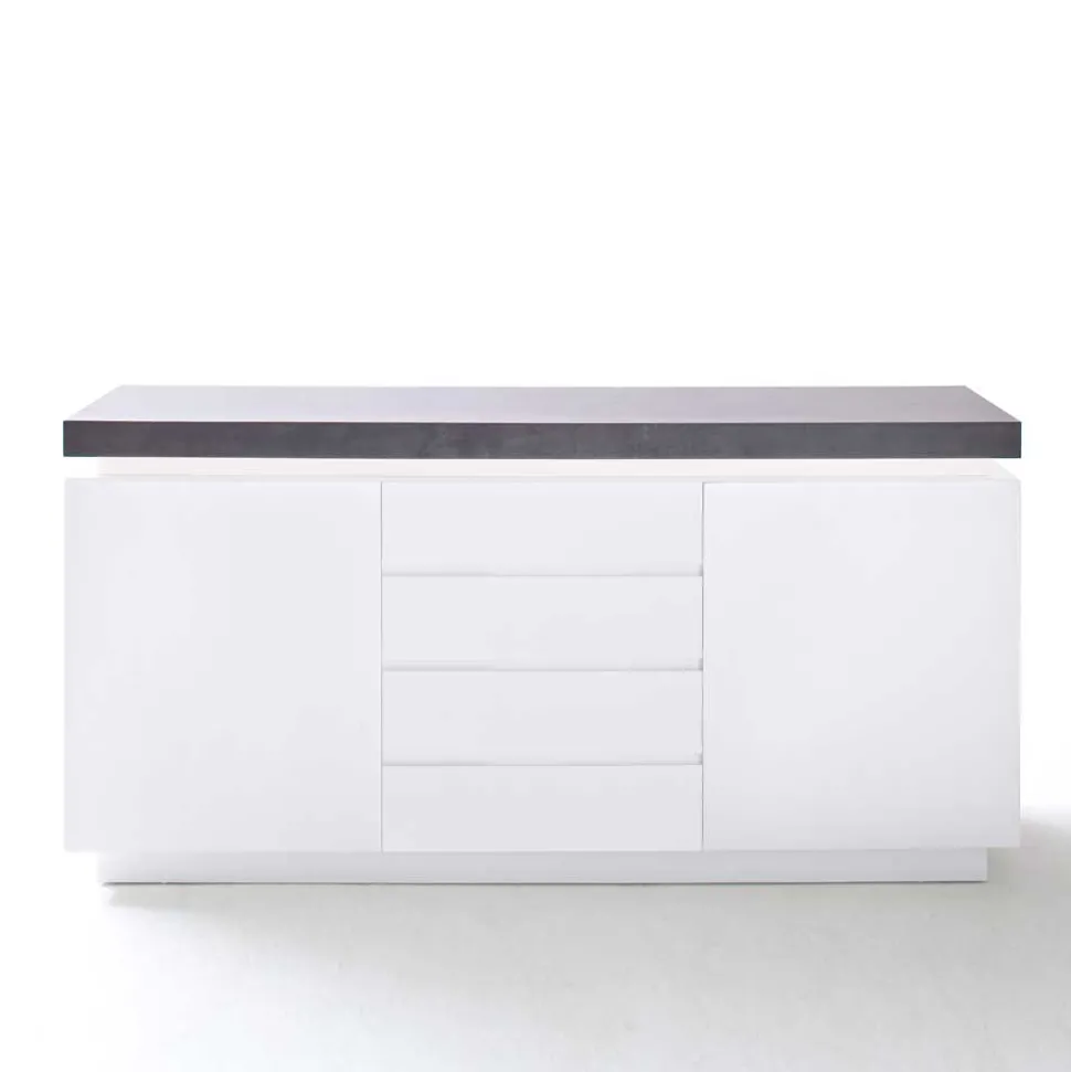 Design Sideboard Rebelvo mit dimmbarer LED Beleuchtung