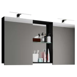 Design Spiegelschrank mit 112cm Breite - Dorcano