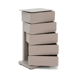 Design Stahlkommode in Taupe - Gioja