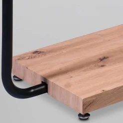 Design Standgarderobe in Schwarz mit Wildeiche - Veneziana