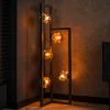 Design Stehleuchte mit fünf Glas Kugelschirmen - Ranica