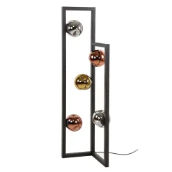 Design Stehleuchte mit fünf Glas Kugelschirmen - Ranica