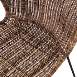 Design Stuhl Mevrinus aus Polyrattan (2er Set)