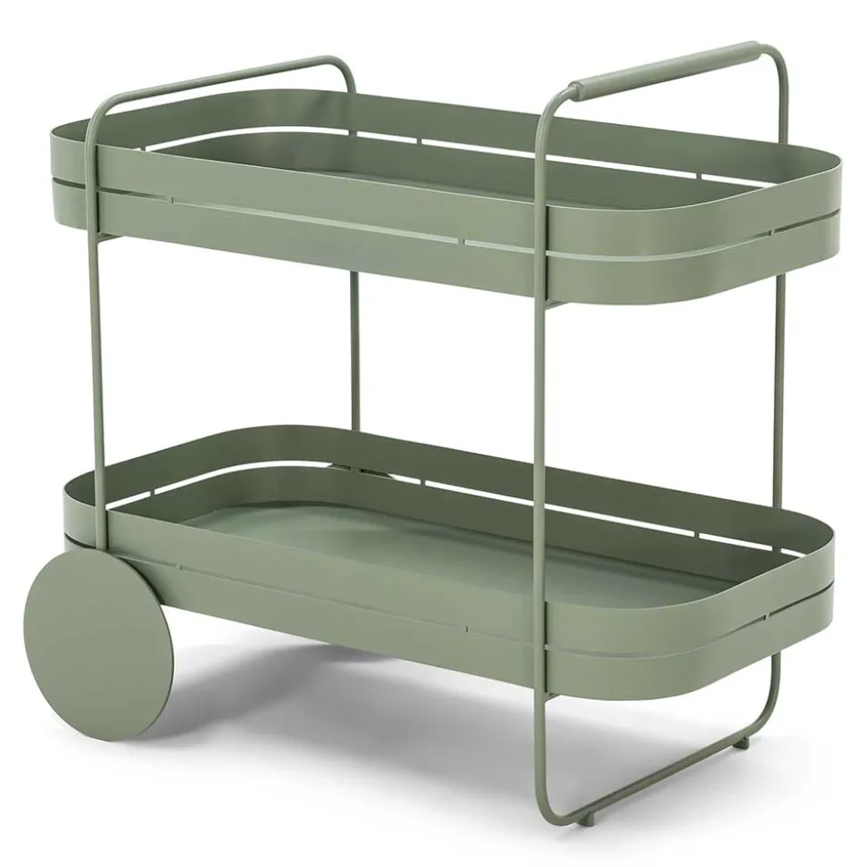 Design Teewagen in Graugrün - Ben