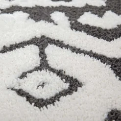 Design Teppich mit Ethno Muster zweifarbig - Girona