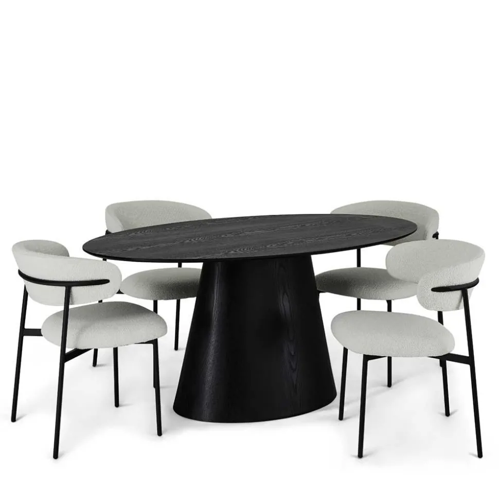 Design Tischgruppe modern - Vuschea (fünfteilig)