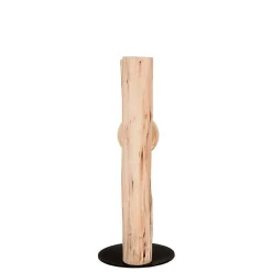 Design Tischleuchte aus Mangobaum Massivholz - Tanky