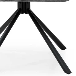 Design Tischsessel in Grau - drehbar - Portland S (2er Set)