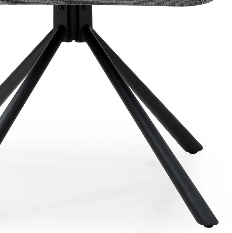 Design Tischsessel in Grau - drehbar - Portland S (2er Set)