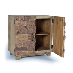 Design Türen-Kommode aus Mangoholz rustikal - Lacid