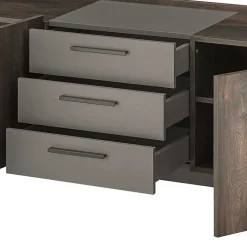 Design TV Anbauwand Möbelset - Mundo (vierteilig)