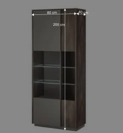 Design TV Anbauwand Möbelset - Mundo (vierteilig)