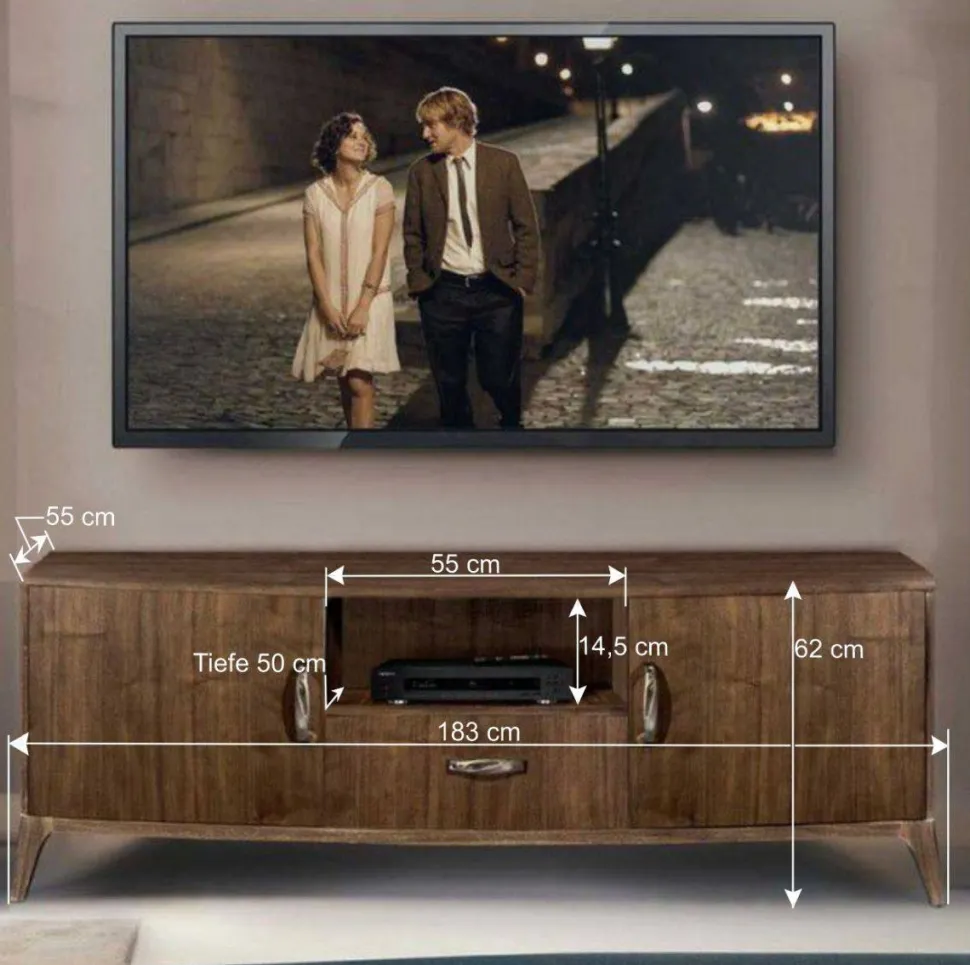 Design TV Kommode in Nussbaum - Bosanka