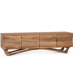 Design TV Lowboard aus Akazie Massivholz - Endra