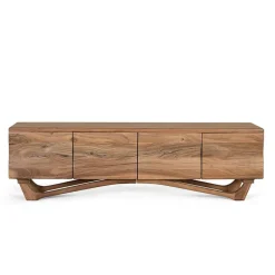 Design TV Lowboard aus Akazie Massivholz - Endra