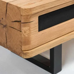 Design TV Lowboard aus Eiche gebürstet & geölt - Ventida