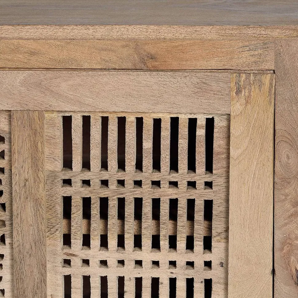 Design TV Lowboard aus Mangobaum Massivholz - Valuta