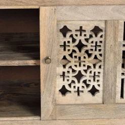 Design TV Lowboard aus Mangobaum Massivholz - Valuta