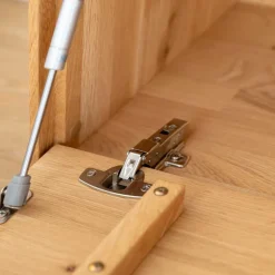 Design TV-Lowboard aus Eiche mit Glas - Masicuri