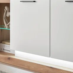 Design TV-Lowboard mit vier offenen Fächern - Adejano