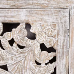 Design Vintageschrank in White Wash Mangoholz - Fudorus