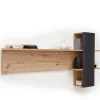 Design Wandboard Regal in Eichefarben & Grau - Vecenda