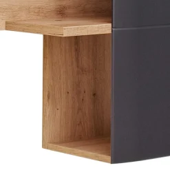 Design Wandboard Regal in Eichefarben & Grau - Vecenda