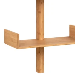 Design Wandregal aus Bambus in Natur - Rasfera