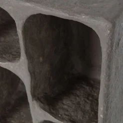 Design Wandregal in Grau aus Pappmaschee - Dattilo