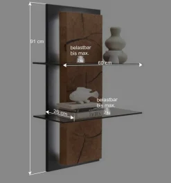 Design Wandregal mit Beleuchtung - Drinidad