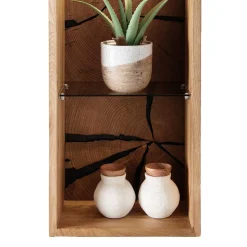 Design Wandregal mit zwei Glasböden - Acapella