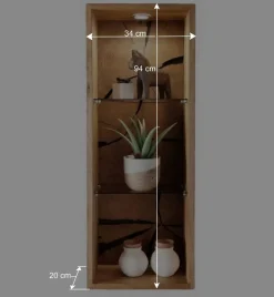 Design Wandregal mit zwei Glasböden - Acapella