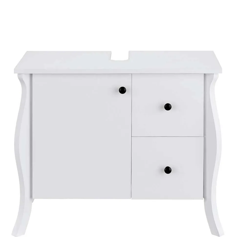 Design Waschbecken-Unterschrank in Weiß - Besi