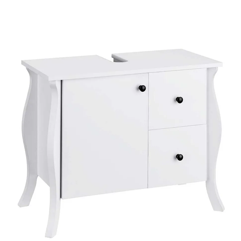 Design Waschbecken-Unterschrank in Weiß - Besi