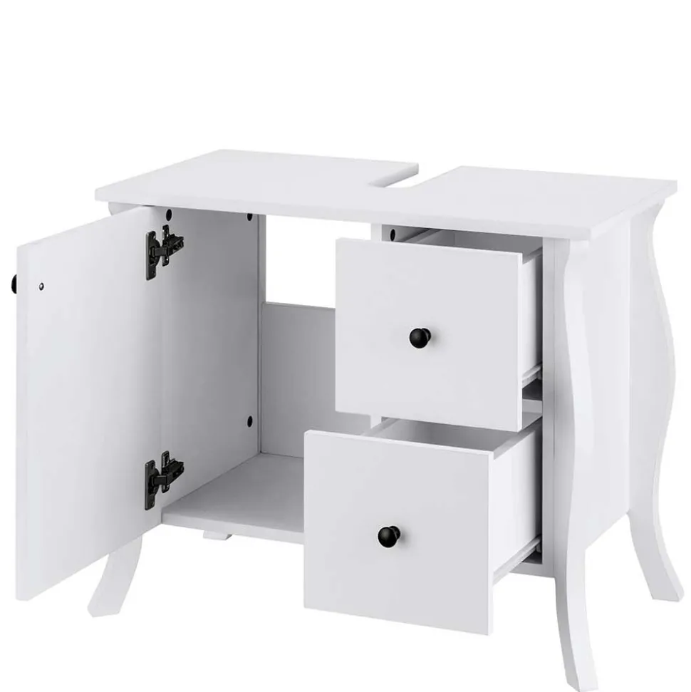 Design Waschbecken-Unterschrank in Weiß - Besi