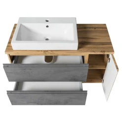 Design Waschtisch mit Aufsatzbecken - Mia